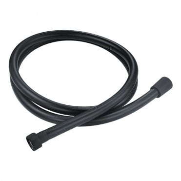 1.5m Easy Clean PVC Shower Hose - Black