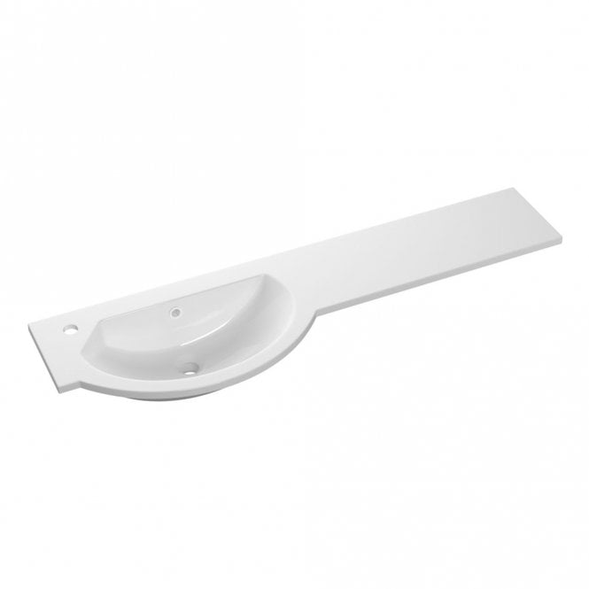 Dove Bathrooms 1244mm Slim Round One-Piece Basin & Overflow Ring