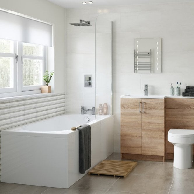 Dove Bathrooms 1810mm x 810mm One-Piece Bath Panel - White Gloss