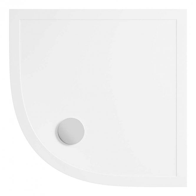 Dove Bathrooms 28mm Anti-Slip 800mm Quadrant Ultra-Slim Tray & Waste
