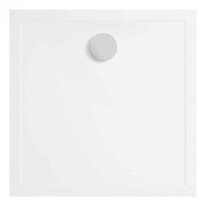 Dove Bathrooms 28mm Anti-Slip 900mm Square Ultra-Slim Tray & Waste