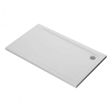 2Go 1500x900mm Rectangular 45mm Low Profile Shower Tray & Waste - White