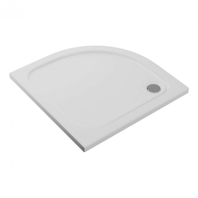 Dove Bathrooms 2Go 900mm Quadrant 45mm Low Profile Shower Tray & Waste - White