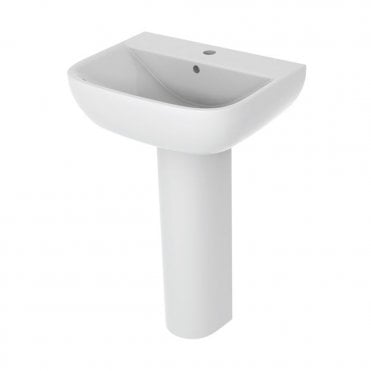 2Go Boxed 1TH Basin & Full Pedestal