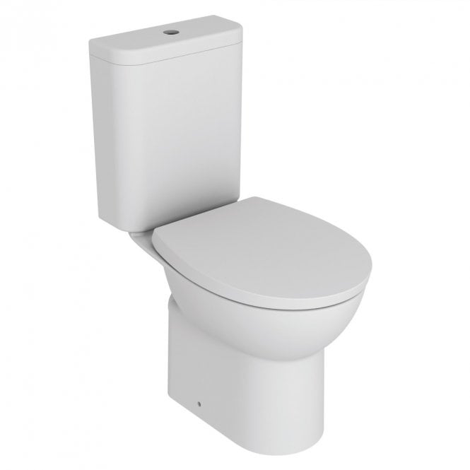 Dove Bathrooms 2Go Boxed Close Coupled Rimless Toilet Pack & Soft Close Seat