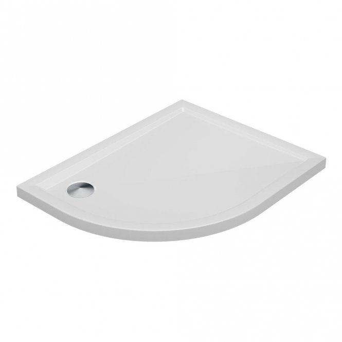 Dove Bathrooms 40mm Low Profile 1200mm x 800mm Offset Quadrant Tray & Waste