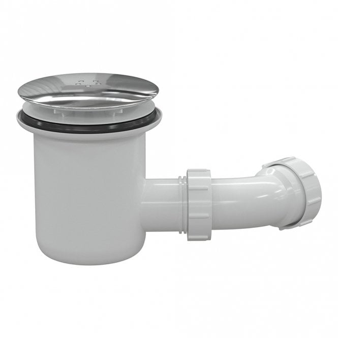 Dove Bathrooms 90mm Low Profile Tray Waste & Cover - Chrome