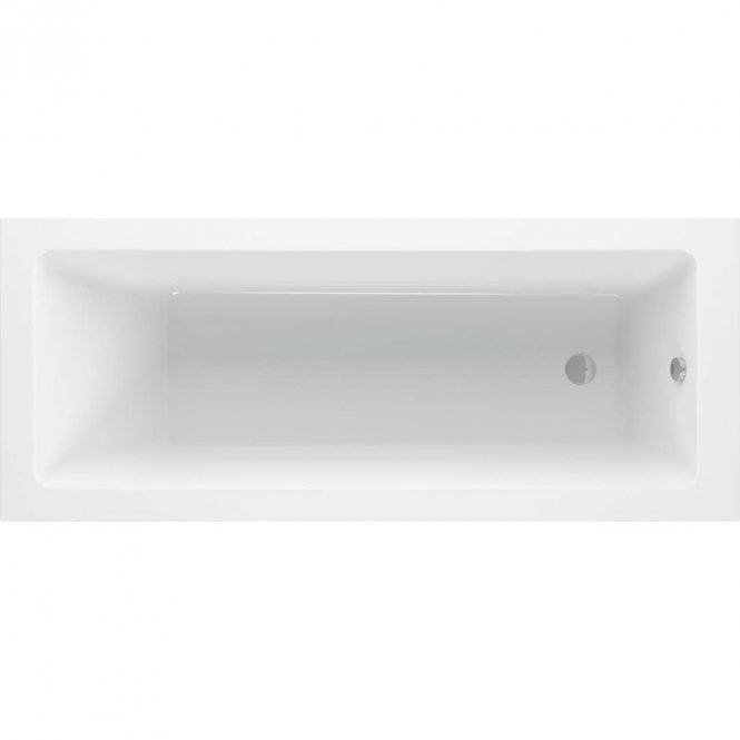 Dove Bathrooms Abbot Square Supercast 1700mm x 700mm 0TH Single Ended Bath with Legs