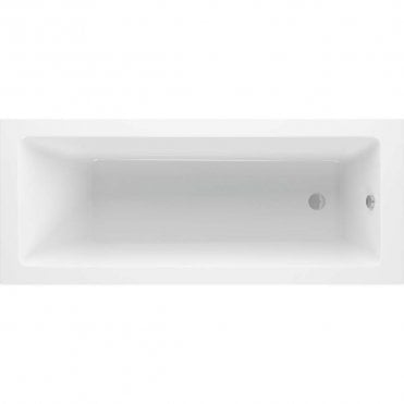 Abbot Square Supercast 1700mm x 750mm 0TH Single Ended Bath with Legs