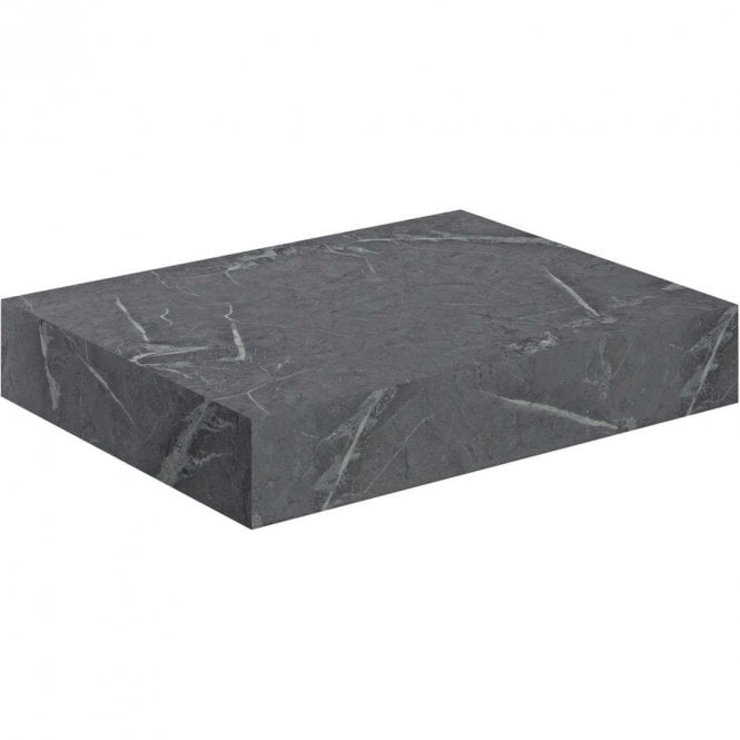 Dove Bathrooms Adder 600mm Wall Hung Basin Shelf - Grey Marble