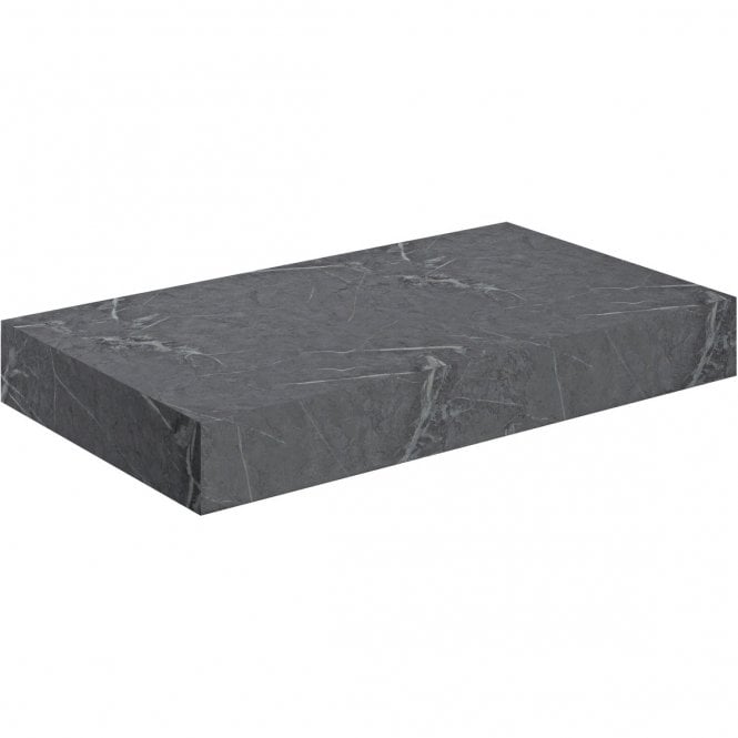 Dove Bathrooms Adder 800mm Wall Hung Basin Shelf - Grey Marble