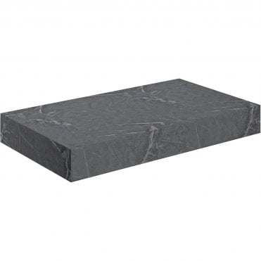 Adder 800mm Wall Hung Basin Shelf - Grey Marble