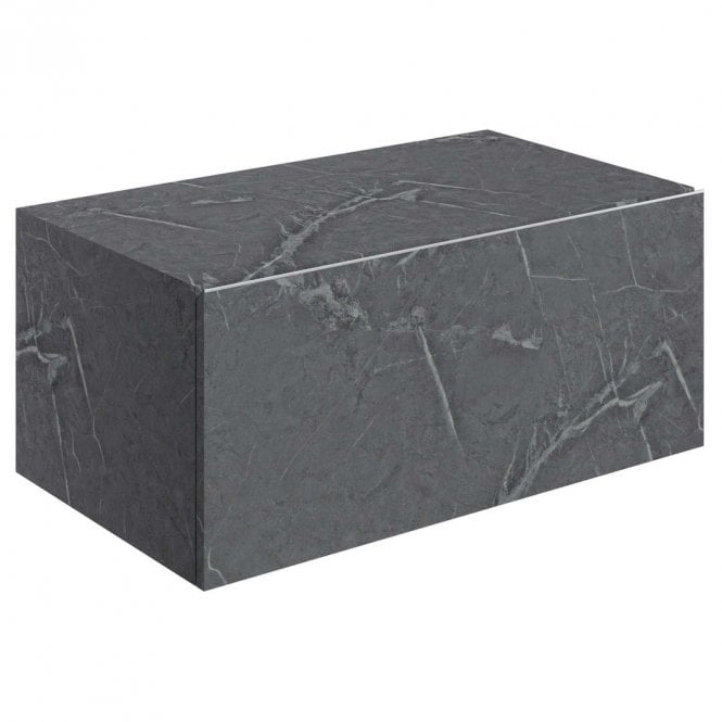 Dove Bathrooms Adder 800mm Wall Hung Storage Drawer - Grey Marble