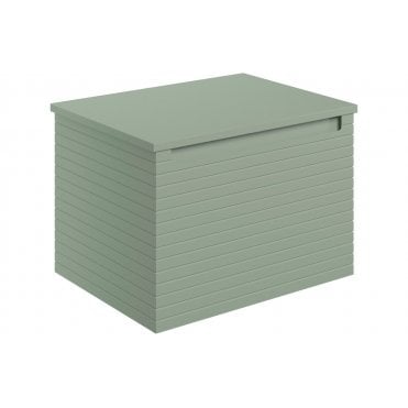 Aire 610mm Wall Hung 1 Drawer Unit & Worktop - Matt Willow Green