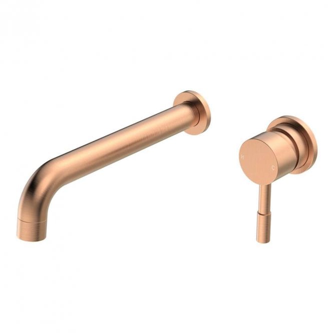 Dove Bathrooms Anna 220mm Wall Mounted Basin Mixer - Brushed Bronze