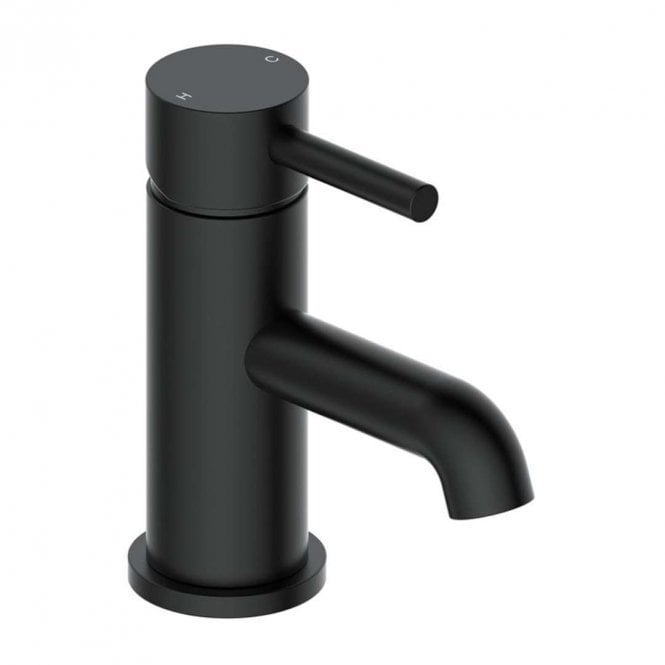 Dove Bathrooms Anna Basin Mixer & Waste - Matt Black