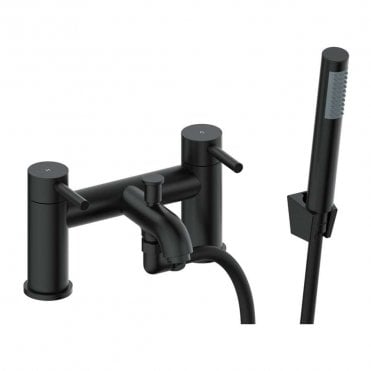 Anna Bath Shower Mixer & Bracket - Matt Black
