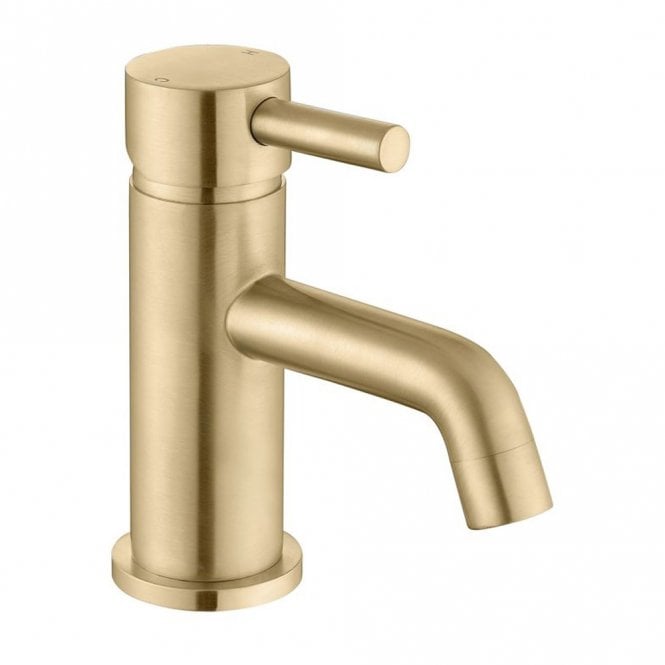 Dove Bathrooms Anna Cloakroom Basin Mixer & Waste - Brushed Brass