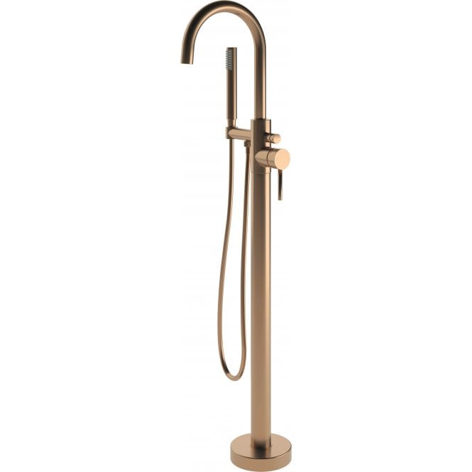 Dove Bathrooms Anna Floor Standing Bath/Shower Mixer - Brushed Bronze
