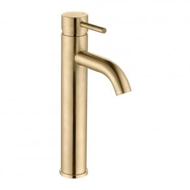Anna Tall Basin Brushed Brass Mixer Tap