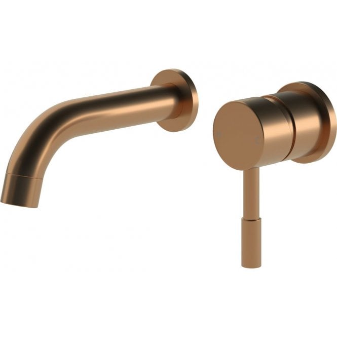 Dove Bathrooms Anna Wall Mounted Basin Mixer - Brushed Bronze