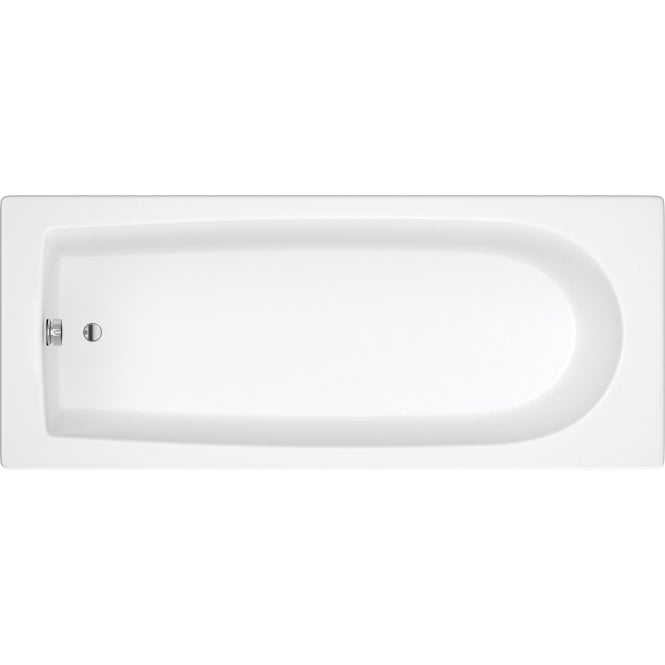 Dove Bathrooms Aqua Round Supercast 1700mm x 750mm 0TH Single Ended Bath with Legs