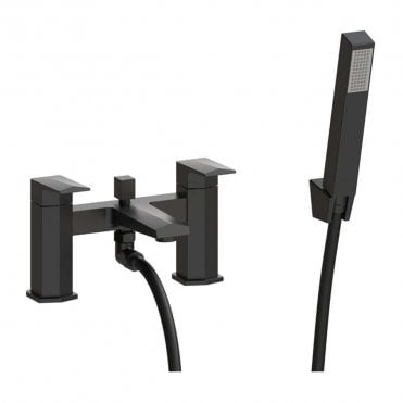 Arlo Bath Shower Mixer & Bracket - Matt Black