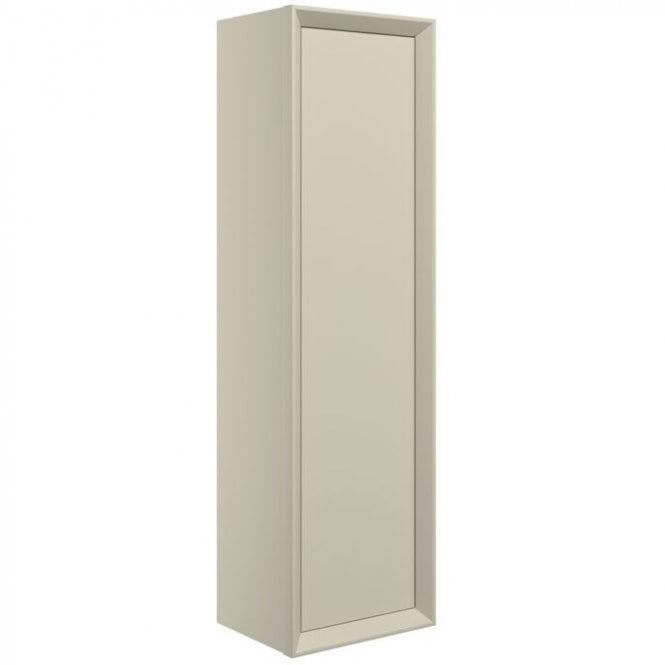 Dove Bathrooms Austin 345mm Wall Hung 1 Door Tall Storage Unit - Matt Cotton