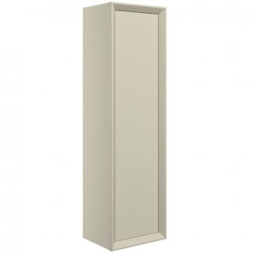 Austin 345mm Wall Hung 1 Door Tall Storage Unit - Matt Cotton
