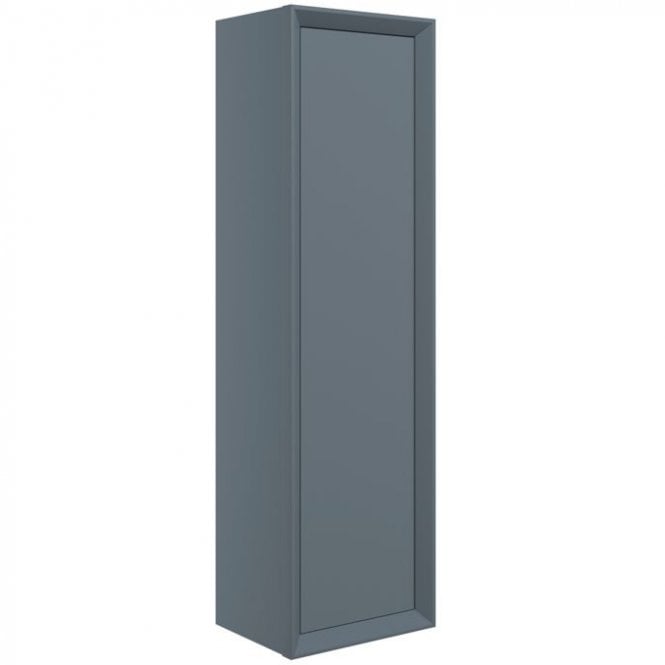 Dove Bathrooms Austin 345mm Wall Hung 1 Door Tall Storage Unit - Matt Storm Blue