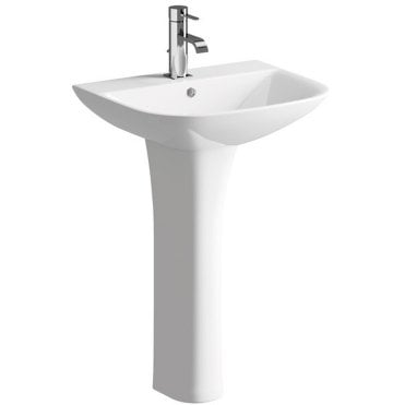Austin 560x450mm 1TH Basin & Full Pedestal (Boxed)