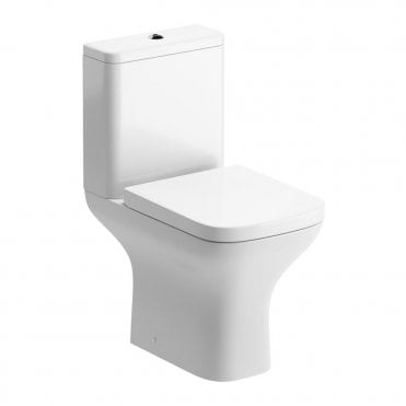 Austin Rimless Comfort Height Close Coupled Toilet & Wrapover Soft Close Seat