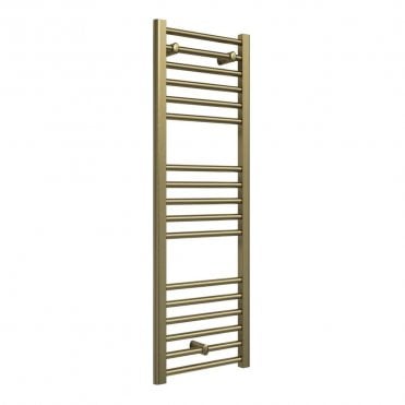Azura 1200mm x 400mm Brushed Brass Straight Heated Ladder Rail
