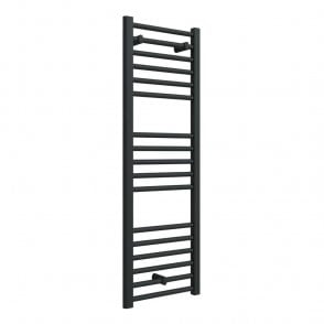 Azura 1200mm x 400mm Matt Black Straight Heated Ladder Rail