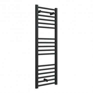 Azura 1200mm x 400mm Matt Black Straight Heated Ladder Rail
