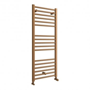 Azura 1200mm x 500mm Brushed Bronze Straight Heated Ladder Rail