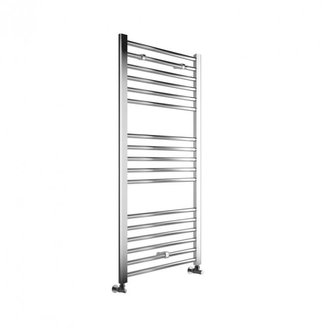 Dove Bathrooms Azura 1200mm x 500mm Chrome Straight Heated Ladder Rail