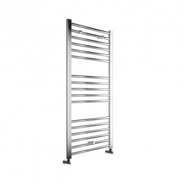 Azura 1200mm x 600mm Chrome Straight Heated Ladder Rail