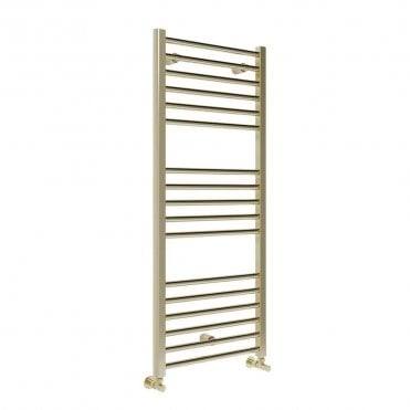 Azura 1600mm x 500mm Brushed Brass Straight Heated Ladder Rail