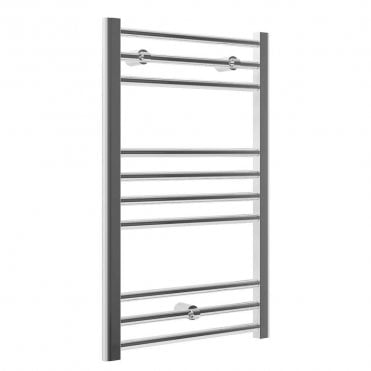 Azura 800mm x 600mm Chrome Straight Heated Ladder Rail