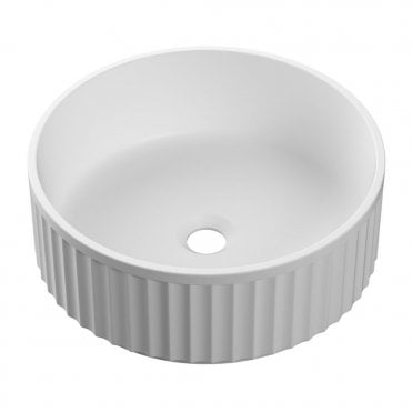 Baker 400mm Round Fluted Counter Top Washbowl