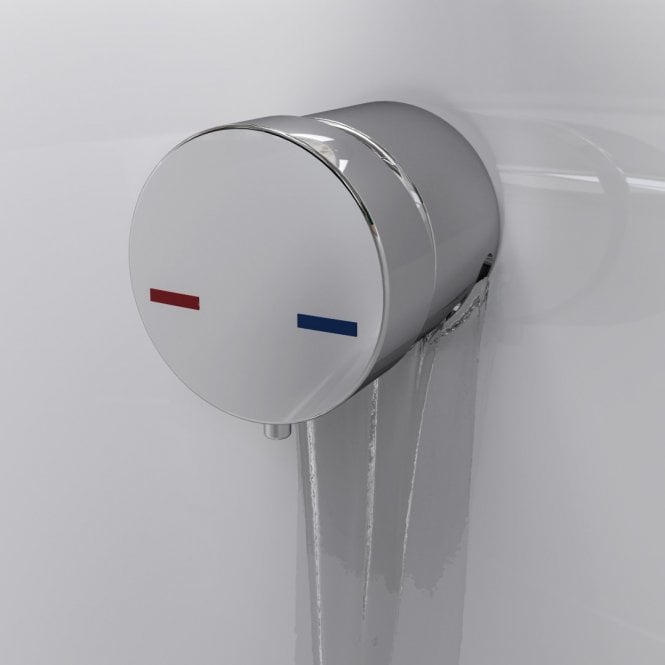 Dove Bathrooms Bath Overflow Filler with Integrated Valve - Chrome