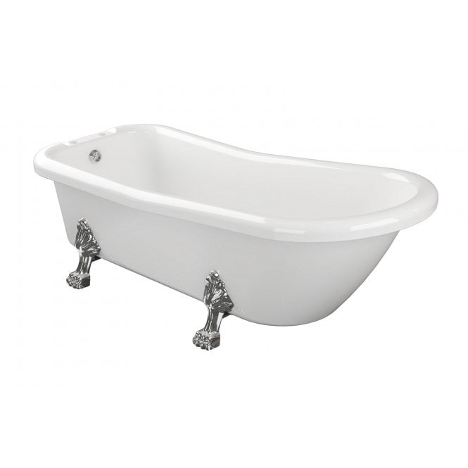 Dove Bathrooms Beverley Freestanding 1530mm x 670mm 2TH Bath with Feet