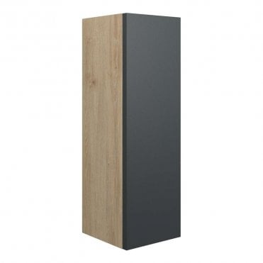 Blake 200mm Slim Base Unit - Matt Graphite Grey (Oak Cabinet)