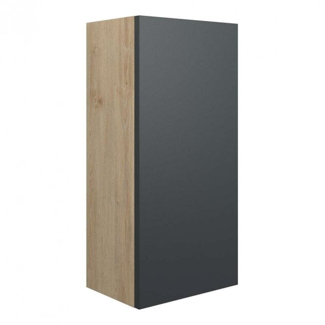 Dove Bathrooms Blake 300mm Slim Base Unit - Matt Graphite Grey (Oak Cabinet)