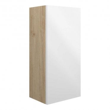 Blake 300mm Slim Base Unit - White Gloss (Oak Cabinet)