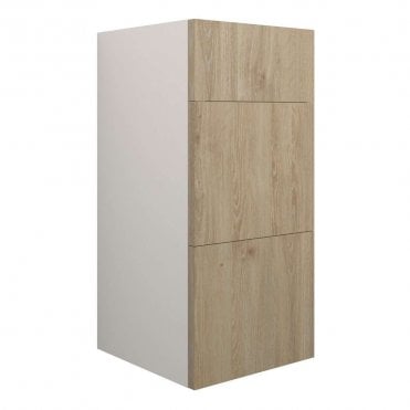 Blake 300mm Standard 3 Drawer Unit - Havana Oak (Grey Cabinet)