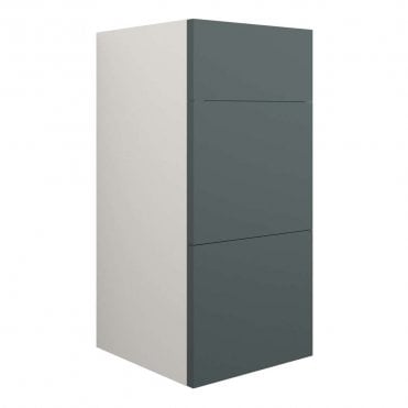 Blake 300mm Standard 3 Drawer Unit - Matt Green (Grey Cabinet)