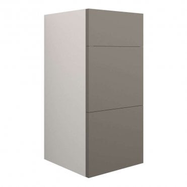 Blake 300mm Standard 3 Drawer Unit - Matt Stone (Grey Cabinet)