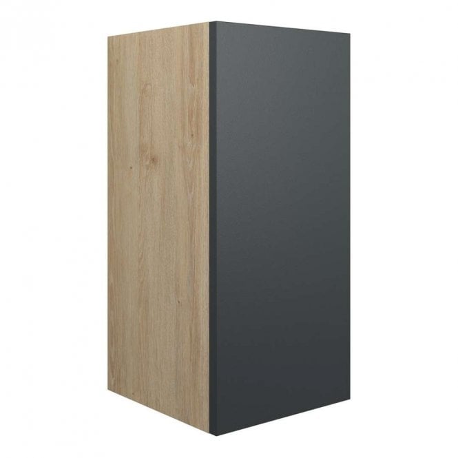 Dove Bathrooms Blake 300mm Standard Base Unit - Matt Graphite Grey (Oak Cabinet)
